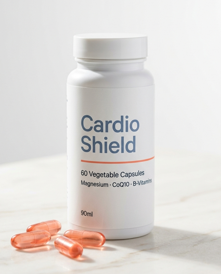 Cardio Shield prehransko dopolnilo — embalaža 60 kapsul